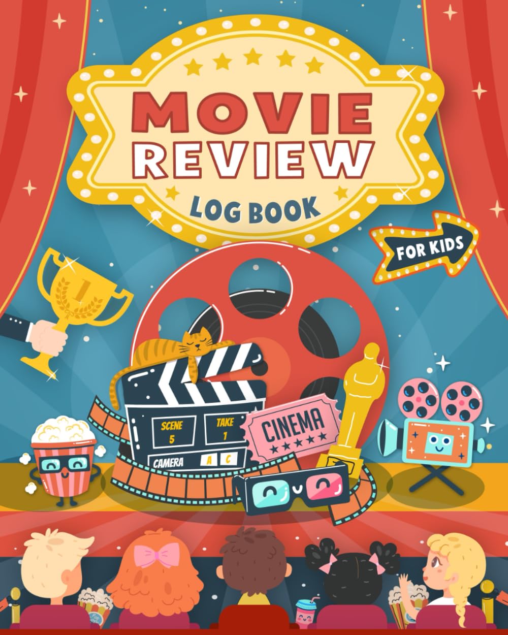 Movie Review Log Book For Kids: A Journal With Fun Interactive Writing Prompts For Children To Track Favorite Movies, Record Their Opinion & Rate Films They Watch Film, Art & Culture
