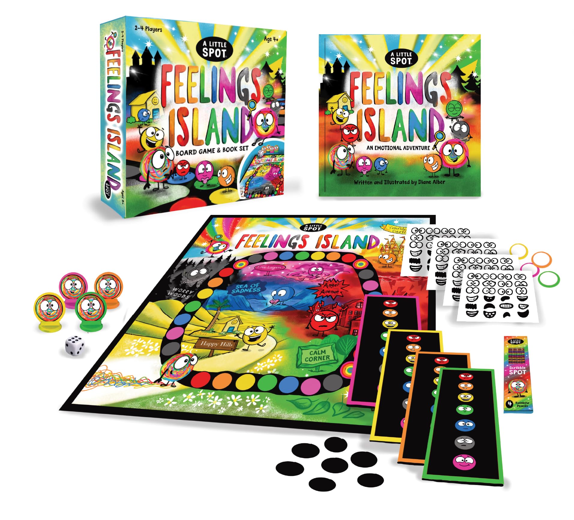 A Little SPOT Feelings Island Board Game and Book Set Children's books