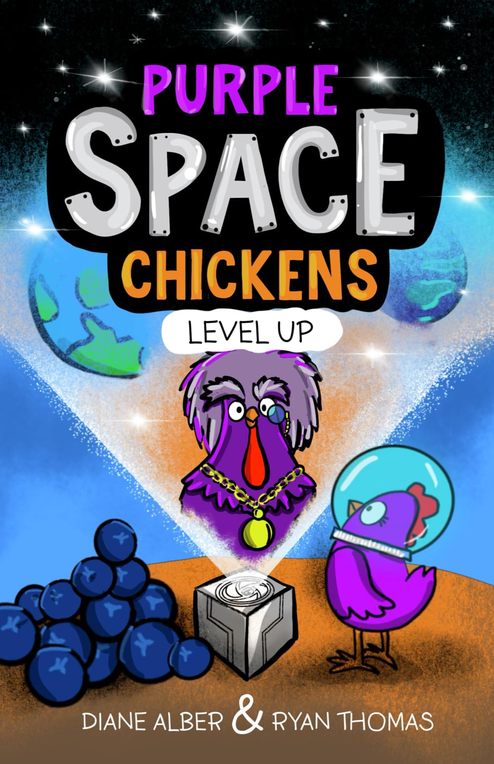 Purple Space Chickens: Level Up (Purple Space Chickens: Dyslexia-Friendly Chapter Books for Kids Ages 6-9, Band 4) Novels & Short Stories