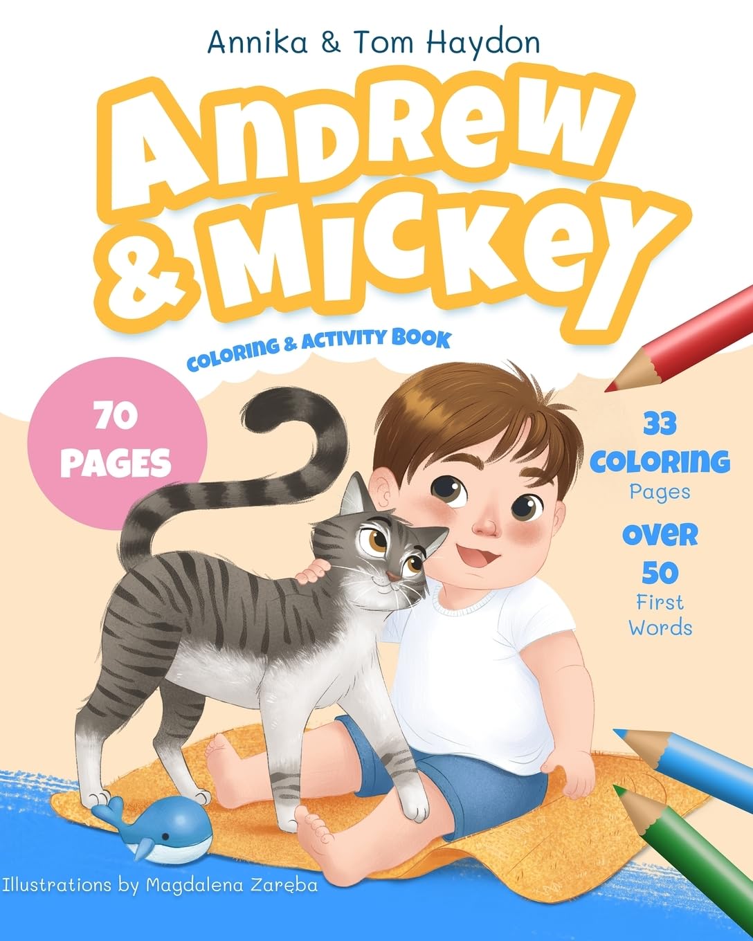Andrew and Mickey's Coloring & Activity Book for Toddlers Tiptoi & Games