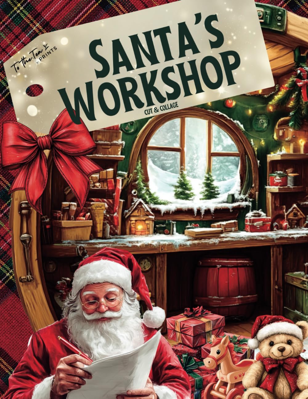 Santa's Workshop: Cut and Collage Festive and Unique Holiday Image Collection of Elves, Toys, and Decor for Scrapbooking, Collages, Mixed Media ... and other Cut and Create Paper Crafts Hobbies & Crafts