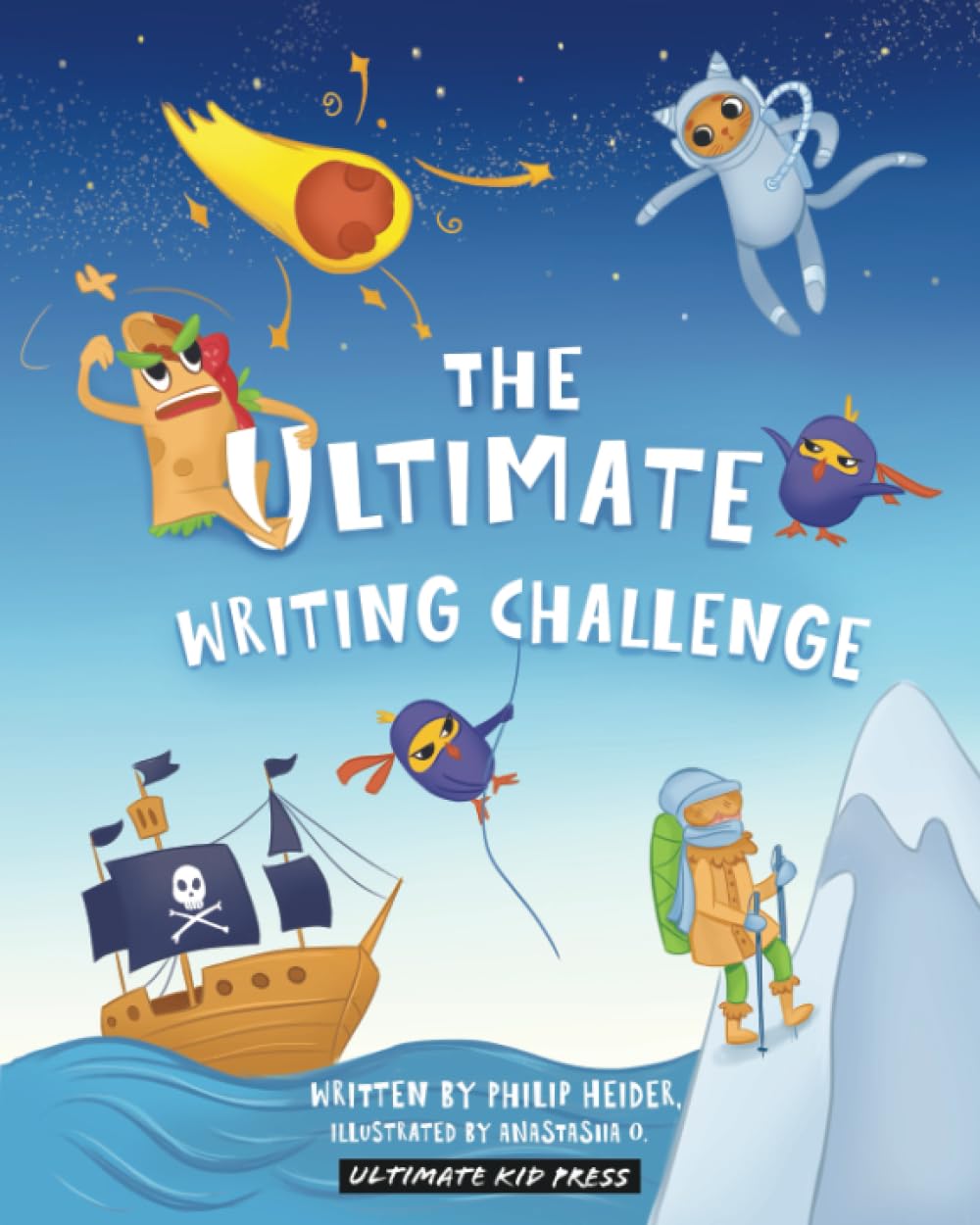The Ultimate Writing Challenge Kids Book: Creative Story Starters with Daily Writing Prompts Tiptoi & Games
