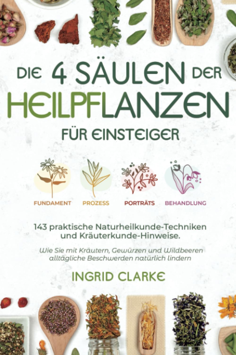 Die 4 Säulen der Heilpflanzen: 143 praktische Naturheilkunde-Techniken und Kräuterkunde-Hinweise für Einsteiger. Wie Sie mit Kräutern, Gewürzen und Wildbeeren alltägliche Beschwerden natürlich lindern Medicine