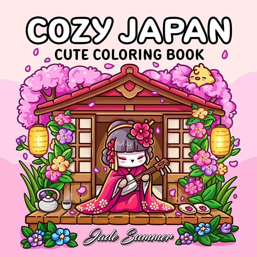 Cozy Japan: Cute Coloring Book for Adults and Teens with Charming Characters and Delightful Japanese Scenes for Relaxation (Cozy Coloring Books) Hobbies & Crafts