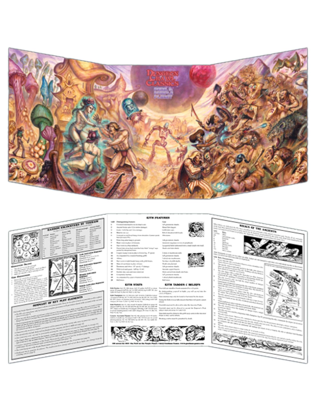Purple Planet Judge's Screen - Thick Cardboard Action & Adventure
