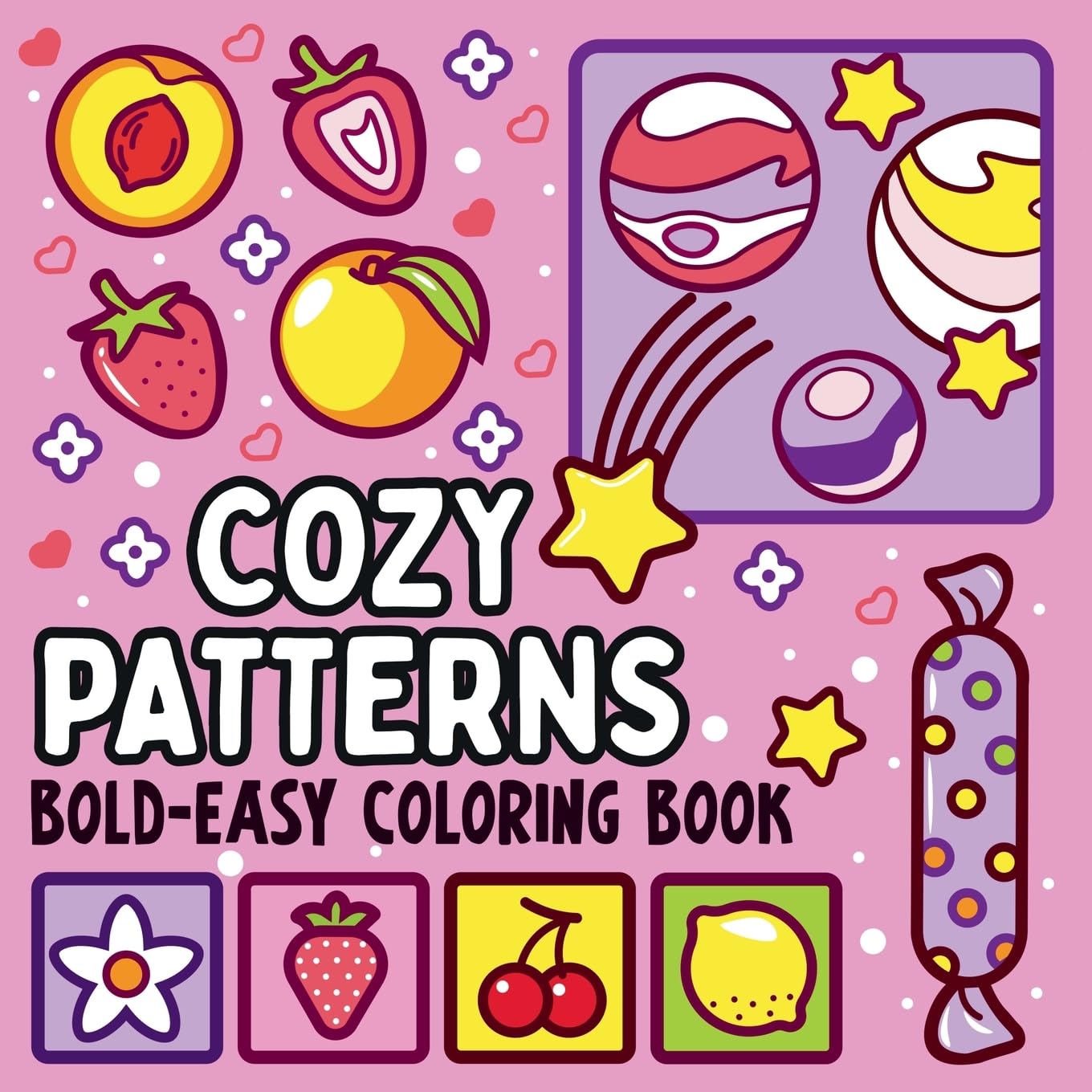 Product Image: Bold and Easy Cozy Patterns Coloring Book