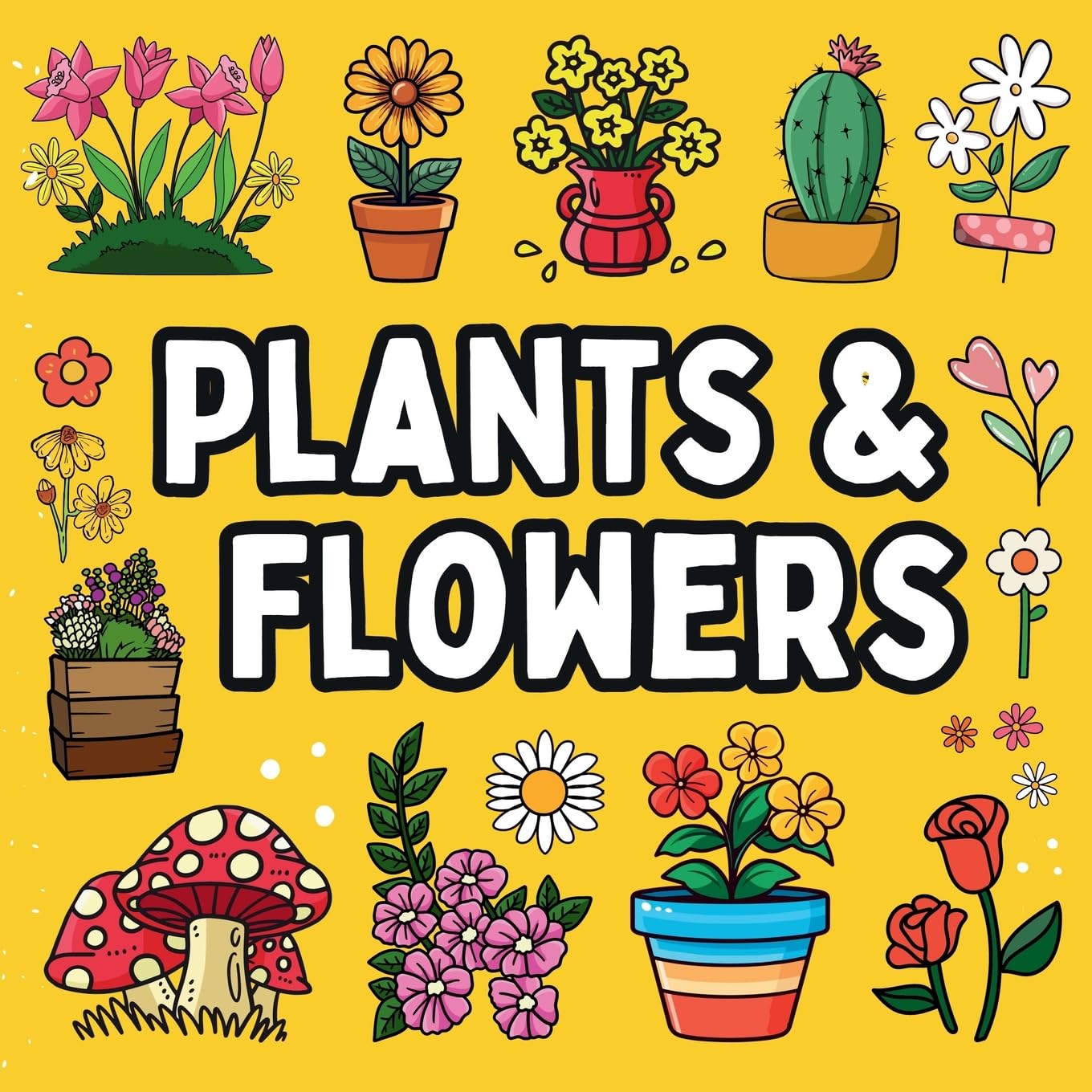 Bold and Easy Flowers & Plants Coloring Book Hobbies & Crafts