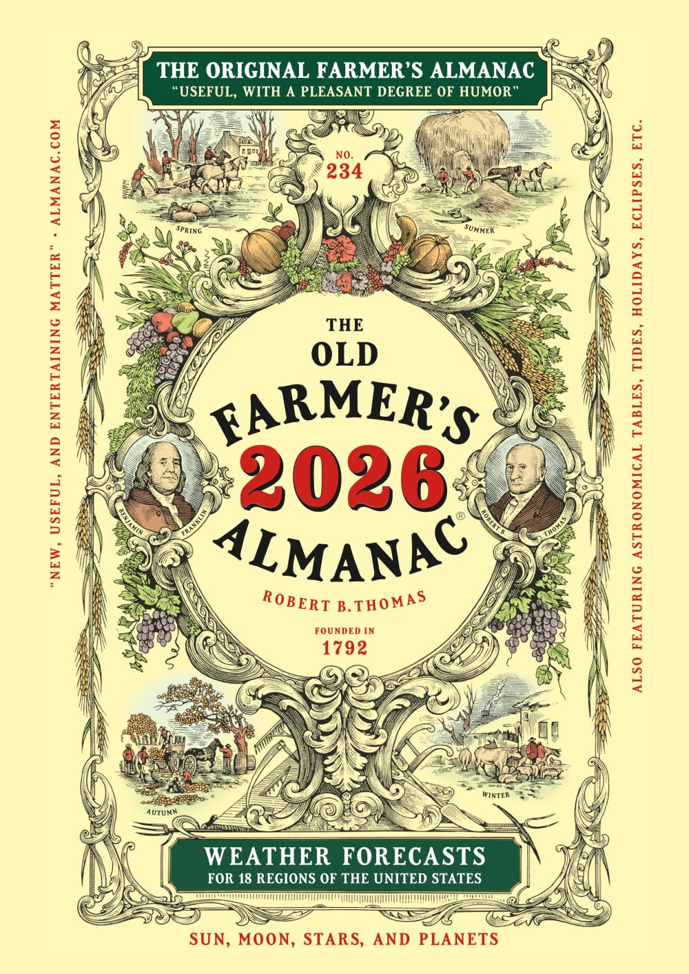 2026 Old Farmer's Almanac Easy to Read Edition Books
