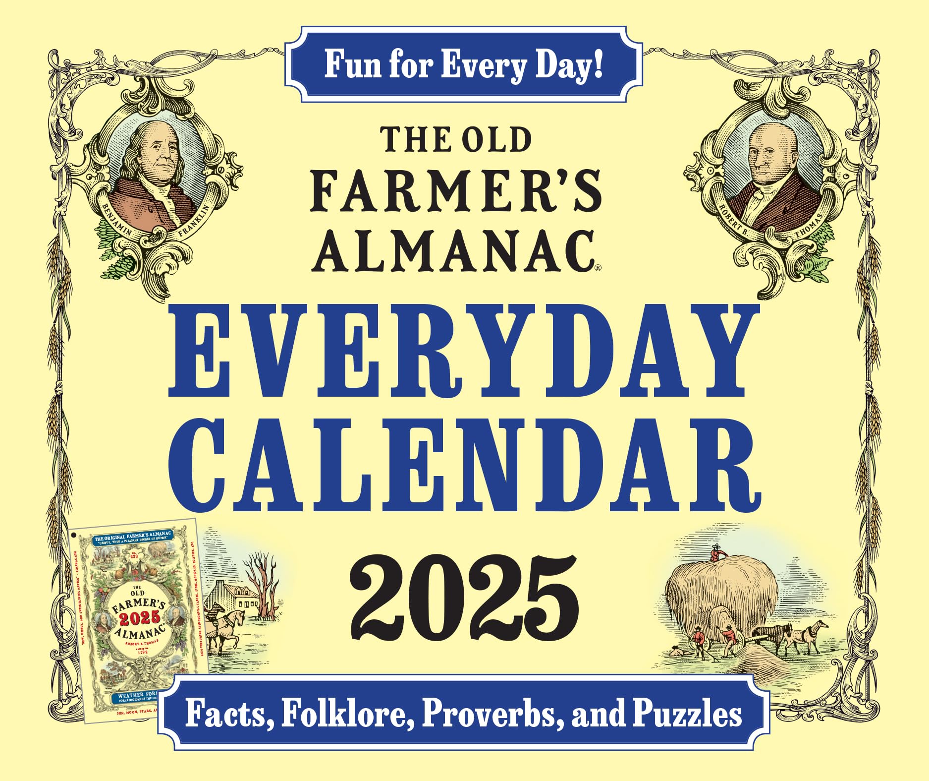 The 2025 Old Farmer's Almanac Everyday Box Calendar Mathematics