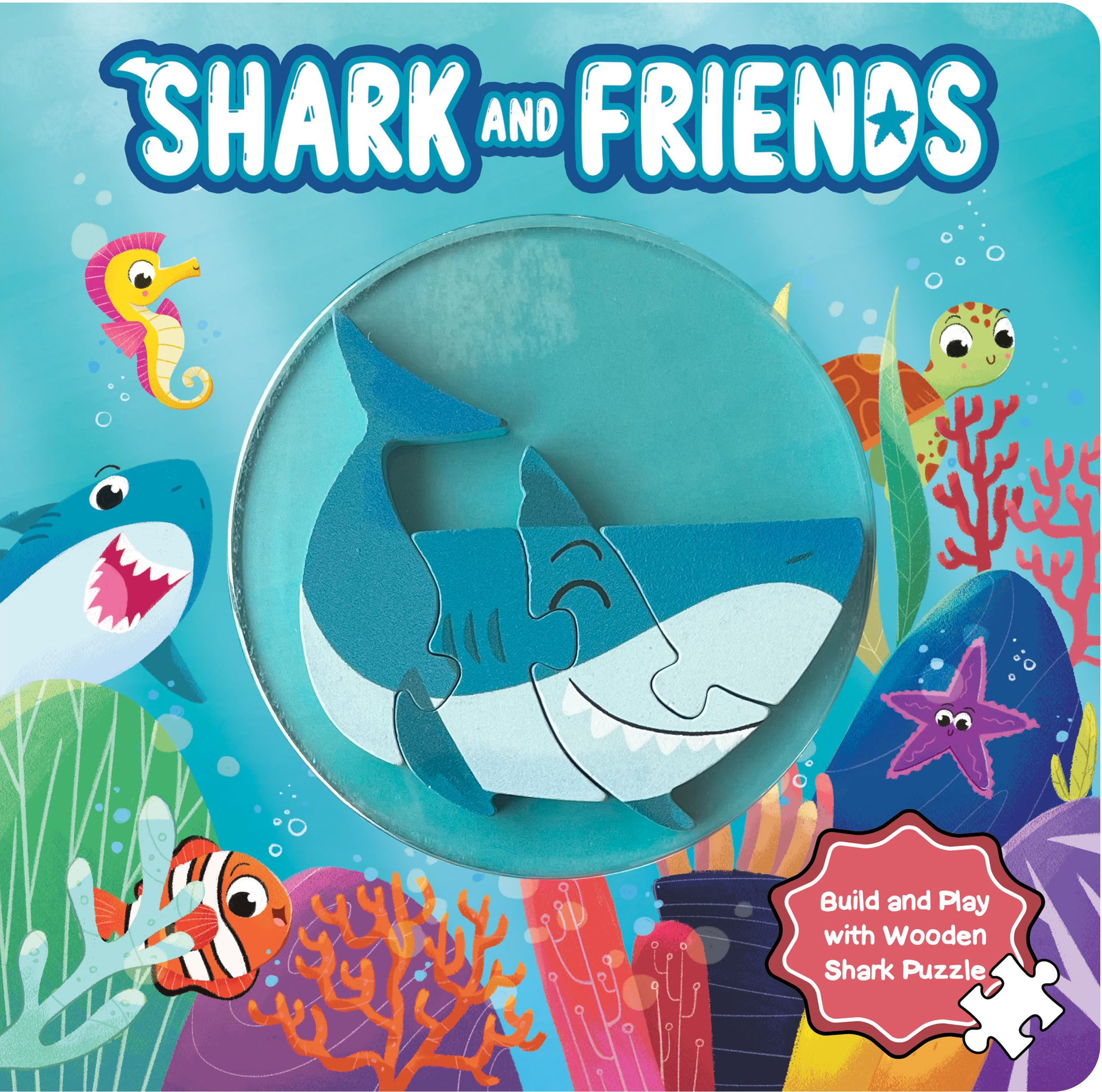 Little Hippo Books Shark and Friends | Interactive Toddler Toy and Book with Wooden Puzzle for Kids and Baby | Ocean Shark Puzzle Wooden Toy Plus ... Ocean Animal Baby Book with Wooden Toy Puzzle Novels & Short Stories