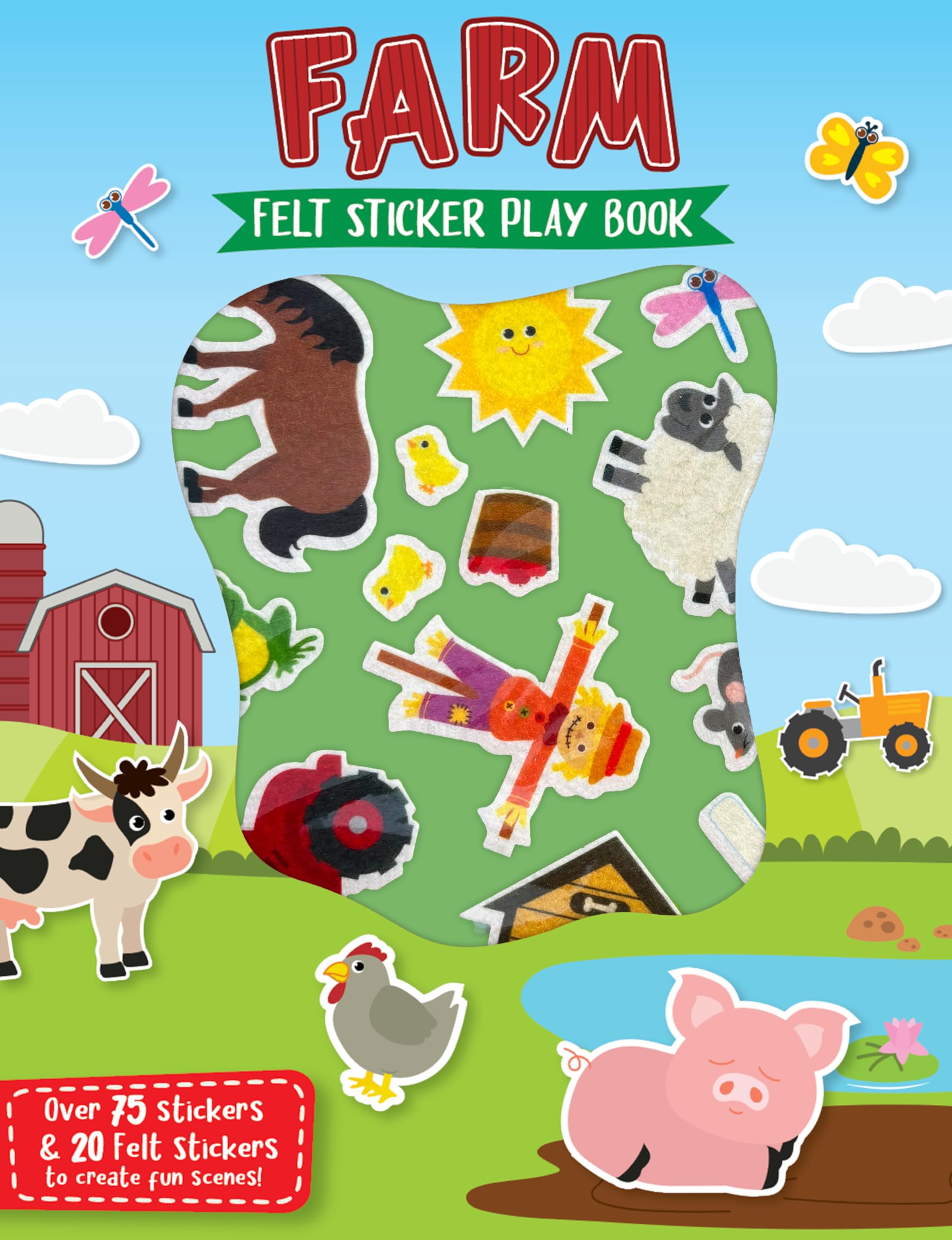 Little Hippo Books Farm | Interactive Sticker Activity Toddler Book for Kids and Baby | Farm Activity Books & Kids and Baby Books | Farm Baby Book with Felt Stickers and Activities Novels & Short Stories