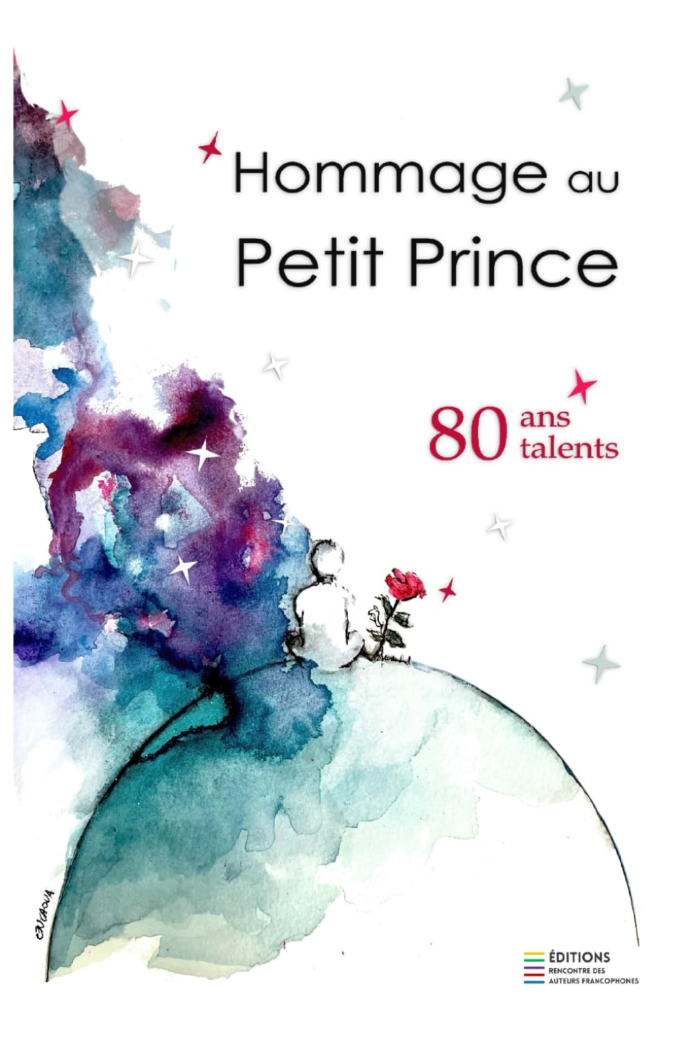 Hommage au Petit Prince - 80 ans / 80 talents: Version noir & blanc book