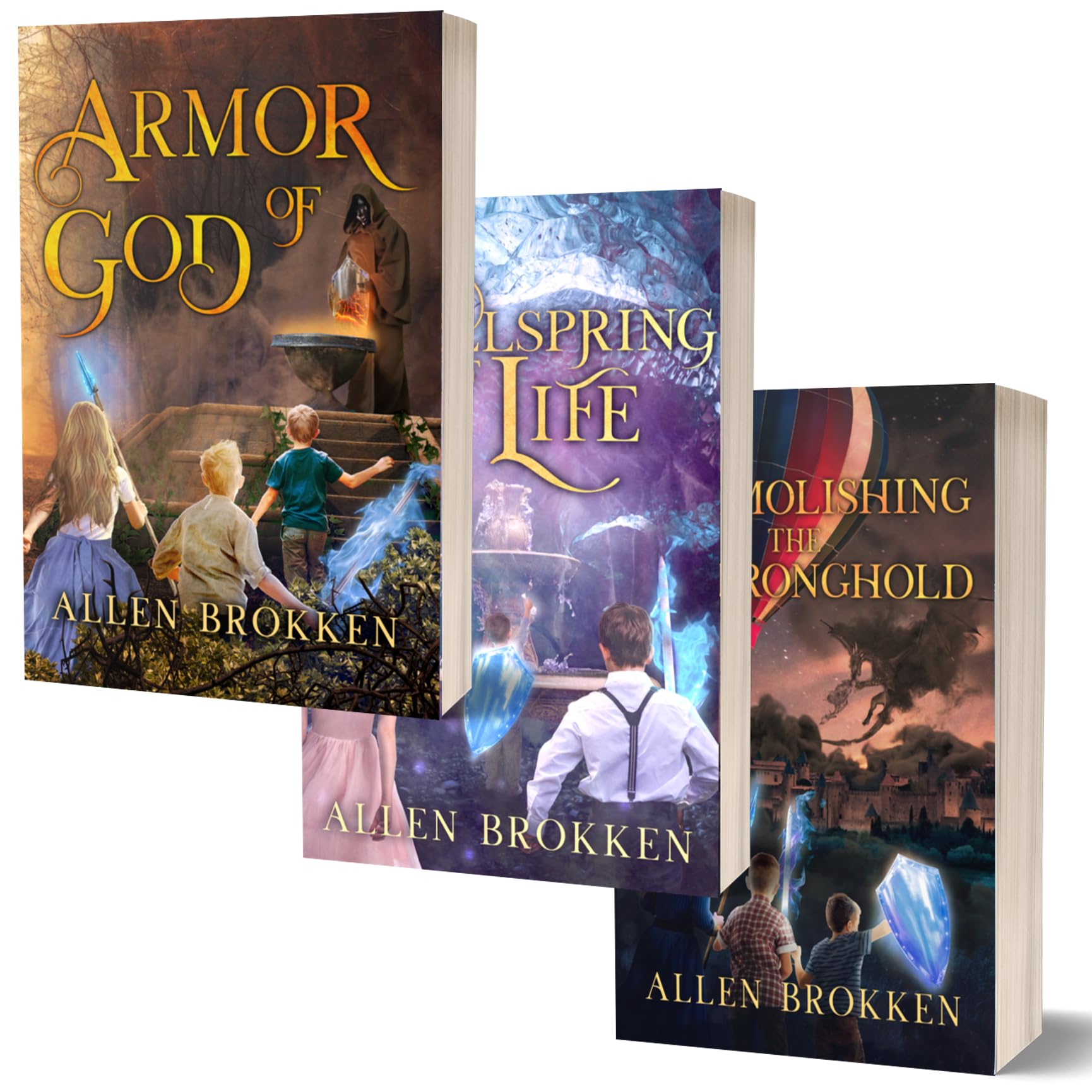 Towers of Light Series by Allen Brokken Volume 2 Paperback Bundle Books 4-6 Books