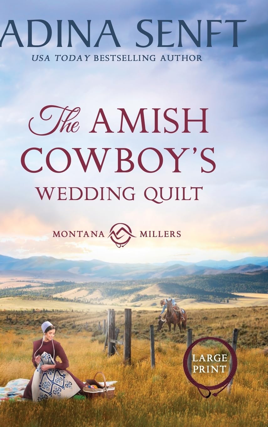 The Amish Cowboy's Wedding Quilt (Large Print Hardcover) Contemporary literature