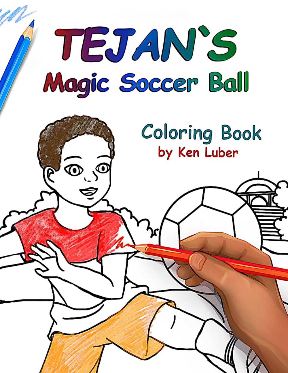 Tejan and the Magic Soccer Ball Coloring Book Home & Household