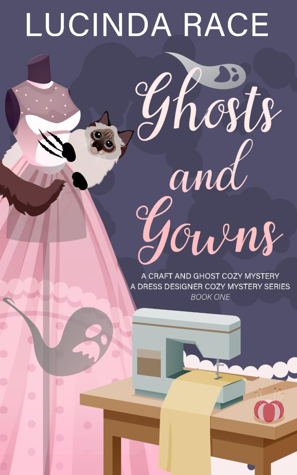 Ghosts & Gowns: A Craft and Ghost Cozy Mystery (A Dress Designer Cozy Mystery Series, Band 1) Contemporary literature