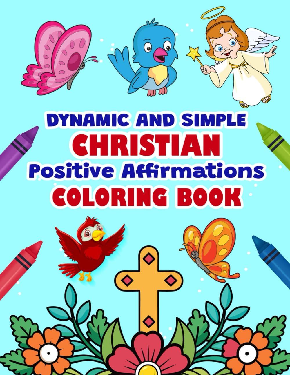 Dynamic and Simple Christian Positive Affirmations Coloring Book Tiptoi & Games