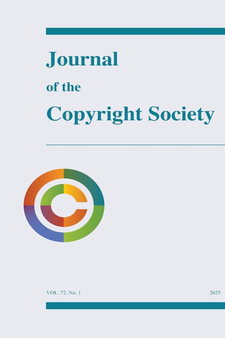 Journal of the Copyright Society, Volume 72(1) Law