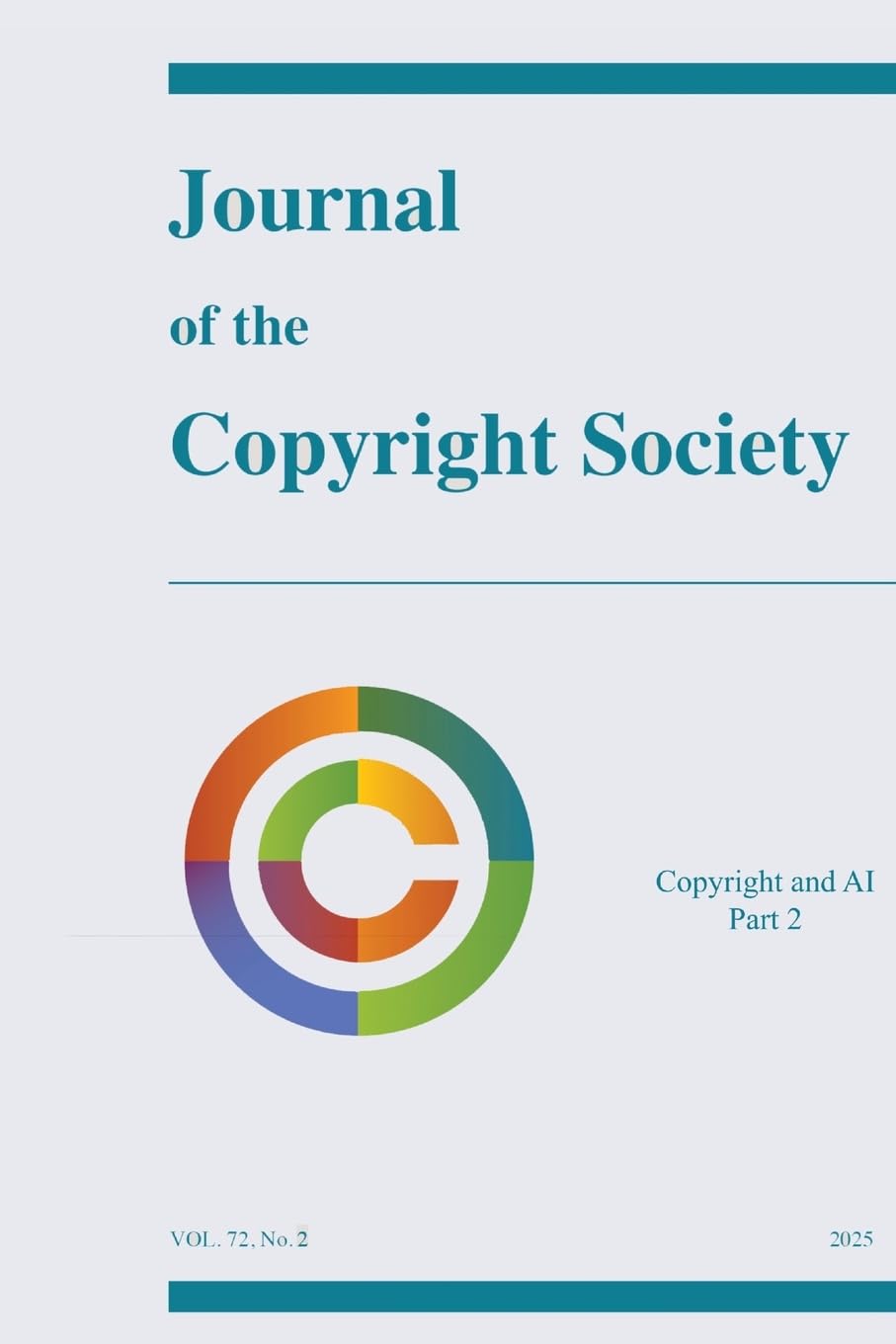 Journal of the Copyright Society Volume 72(2) Law