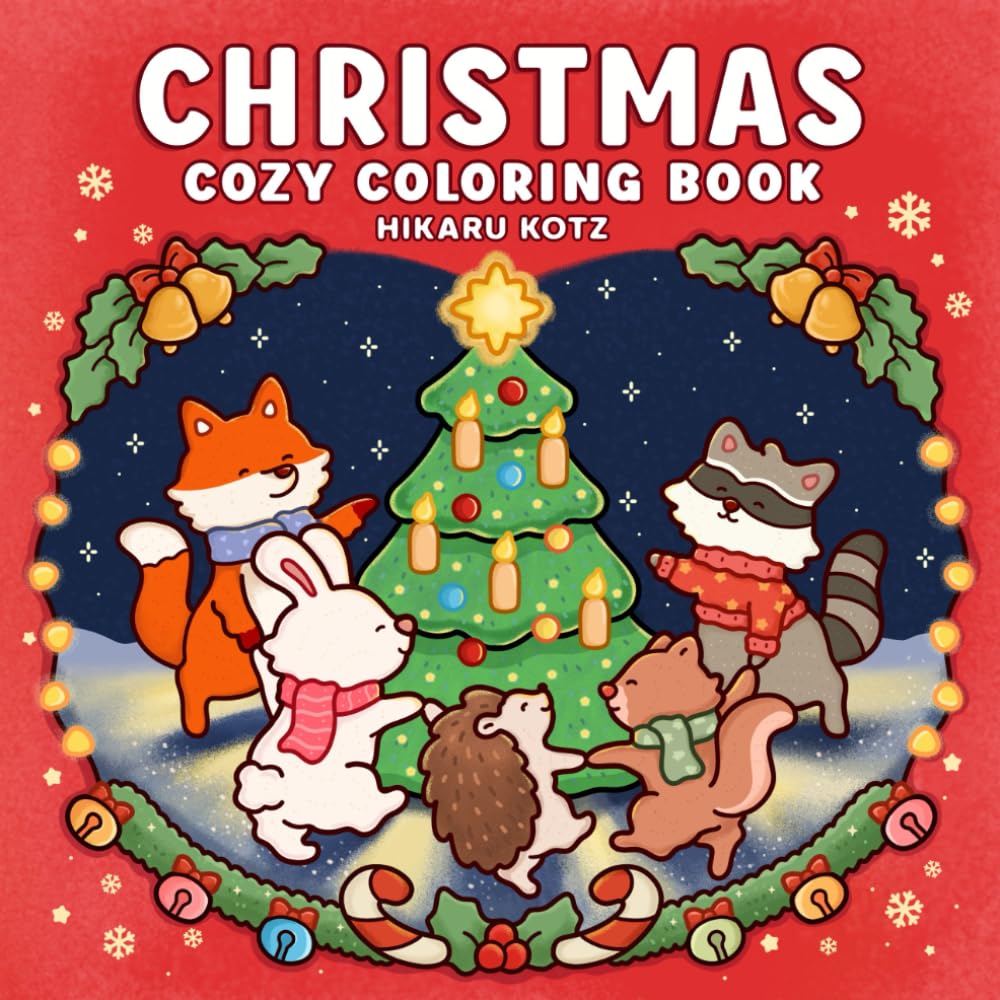 Christmas: Cozy Coloring Book for Adults and Teens Hobbies & Crafts