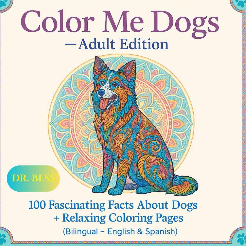 Color Me Dogs - Adult Edition Arts & Music