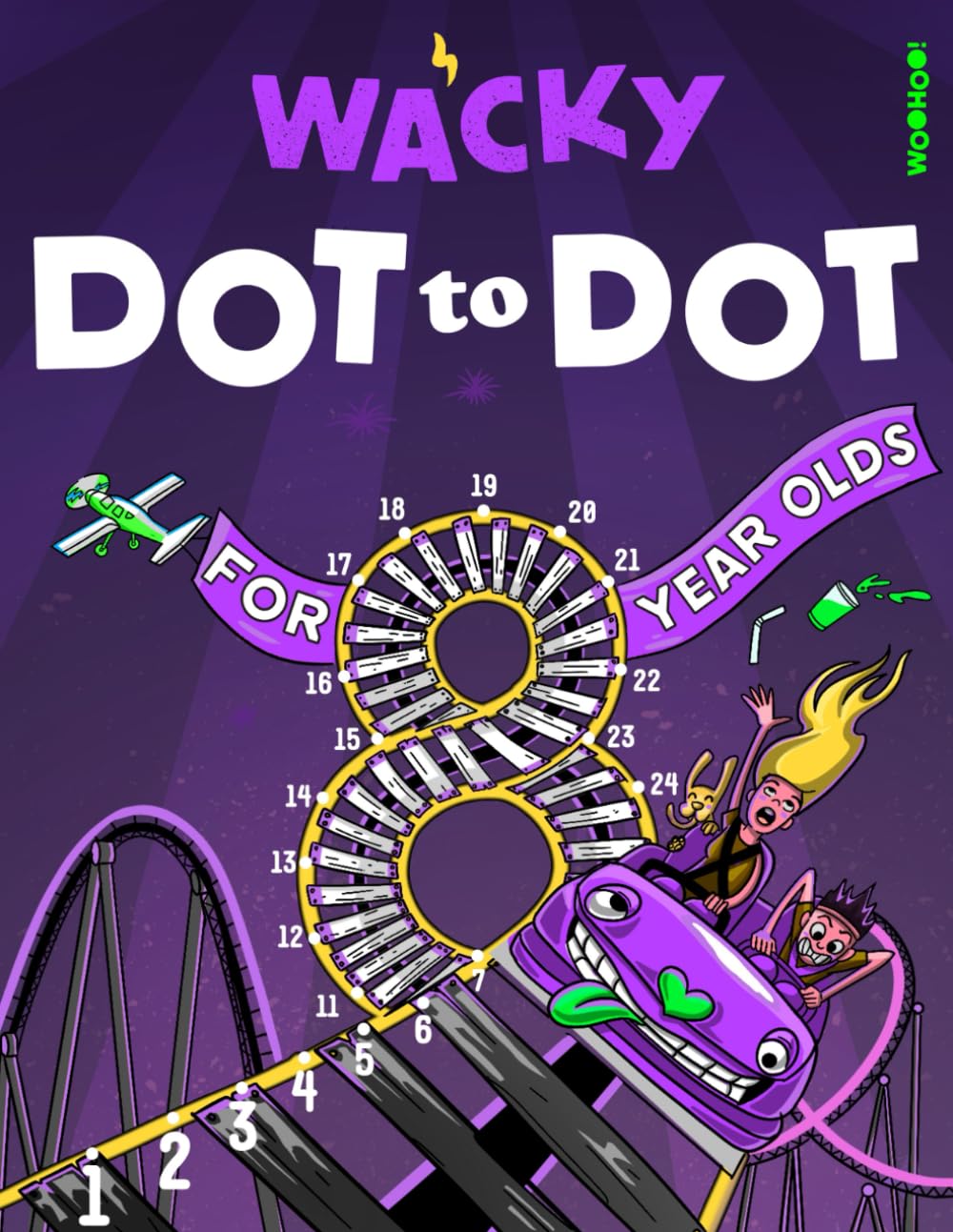 Wacky Dot to Dot for 8 Year Olds: Follow the Clues, Uncover the Mystery, and Create a Colorful Work of Art (Activity Book Gift for Boys & Girls) Tiptoi & Games