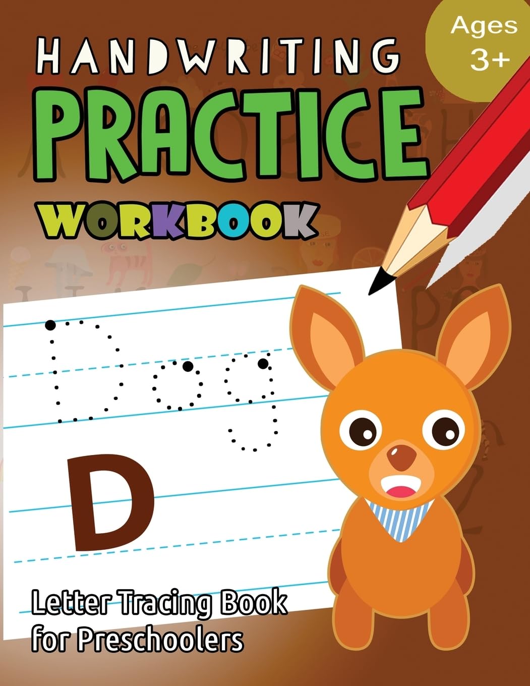 Handwriting Practice Workbook Age 3+: tracing letters and numbers for preschool,Language Arts & Reading For Kids Ages 3-5 (Workbook at Home, Band 4) Reading Aloud & Learning to Read
