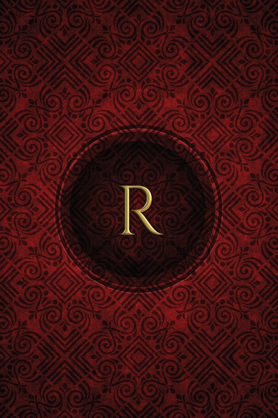 Monogram "R" Notebook: Blank Journal Diary Log (Monogram Crimson 150 Lined, Band 18) Self-help