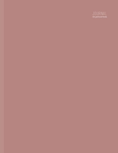 Dot Grid Journal Notebook: Minimalist, 8.5 x 11, Dusty Pink (Minimalist Planner, Band 1) Learning & Reference