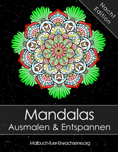 Mandala Malbuch für Erwachsene: Mandalas auf schwarzem Hintergrund Ausmalen und Entspannen (Stressabbau) + BONUS 60 kostenlose Malvorlagen zum Ausmalen (PDF zum Ausdrucken) Health, Nutrition & Fitness