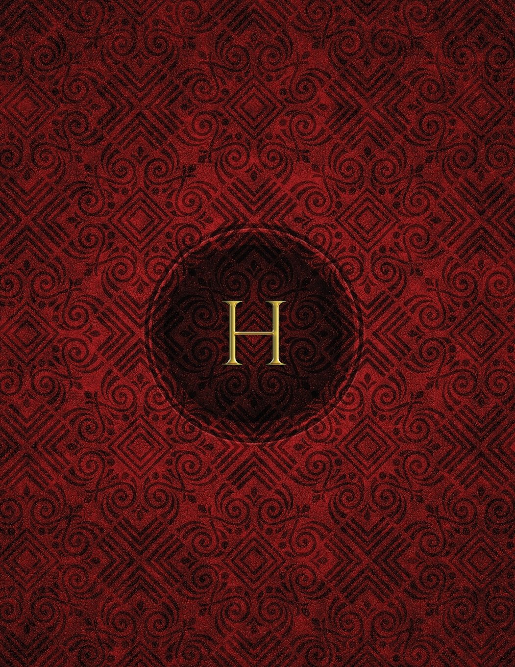 Monogram "H" Blank Sketchbook: Sketch Pad Notebook (Monogram Crimson 150 Sketch, Band 8) Hobbies & Crafts