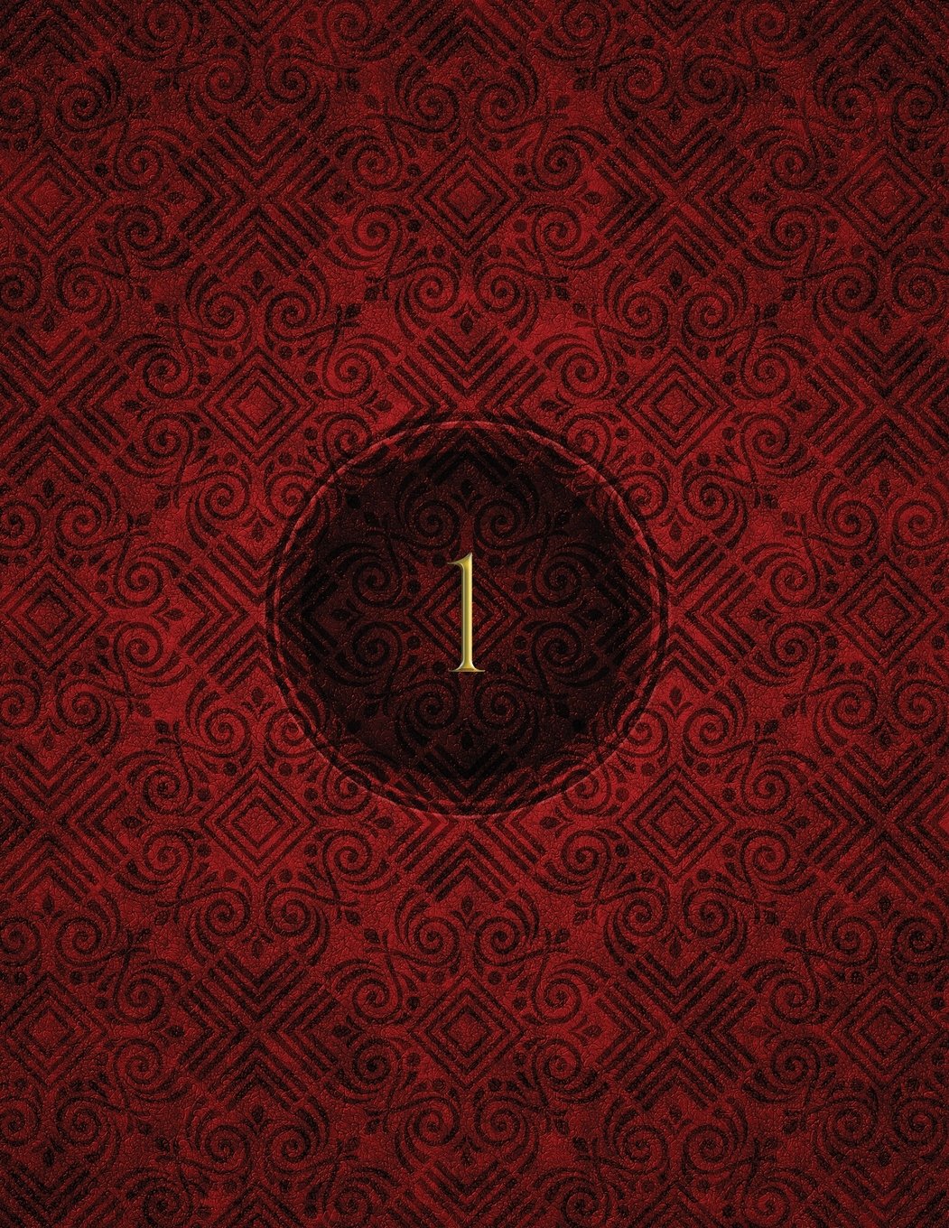 Monogram "1" Blank Sketchbook: Sketch Pad Notebook (Monogram Crimson 150 Sketch, Band 1) Hobbies & Crafts