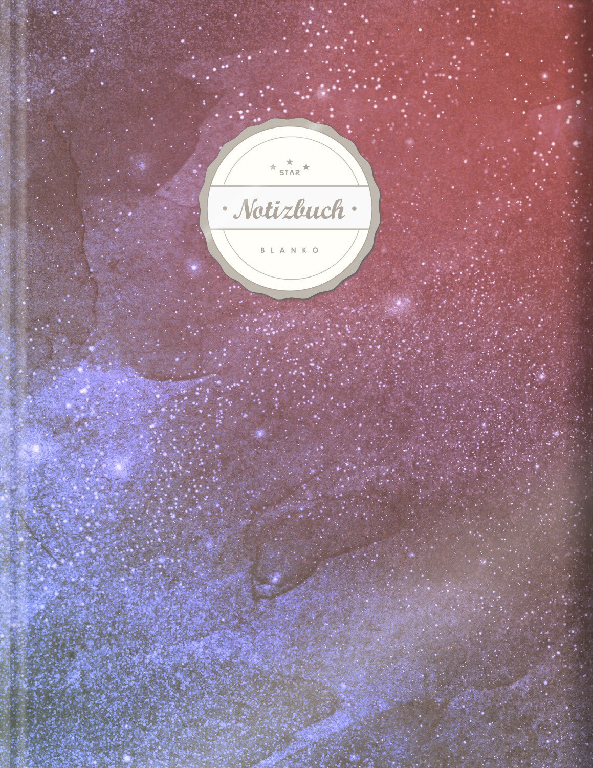 Blanko Notizbuch (©Star, A4, 156 Seiten, Softcover) || Mit Register + Seitenzahlen || Leeres Notizheft zum Selbstgestalten, Zeichenbuch, Skizzenbuch, Blankobuch, Malbuch „Weltall“ Stationery