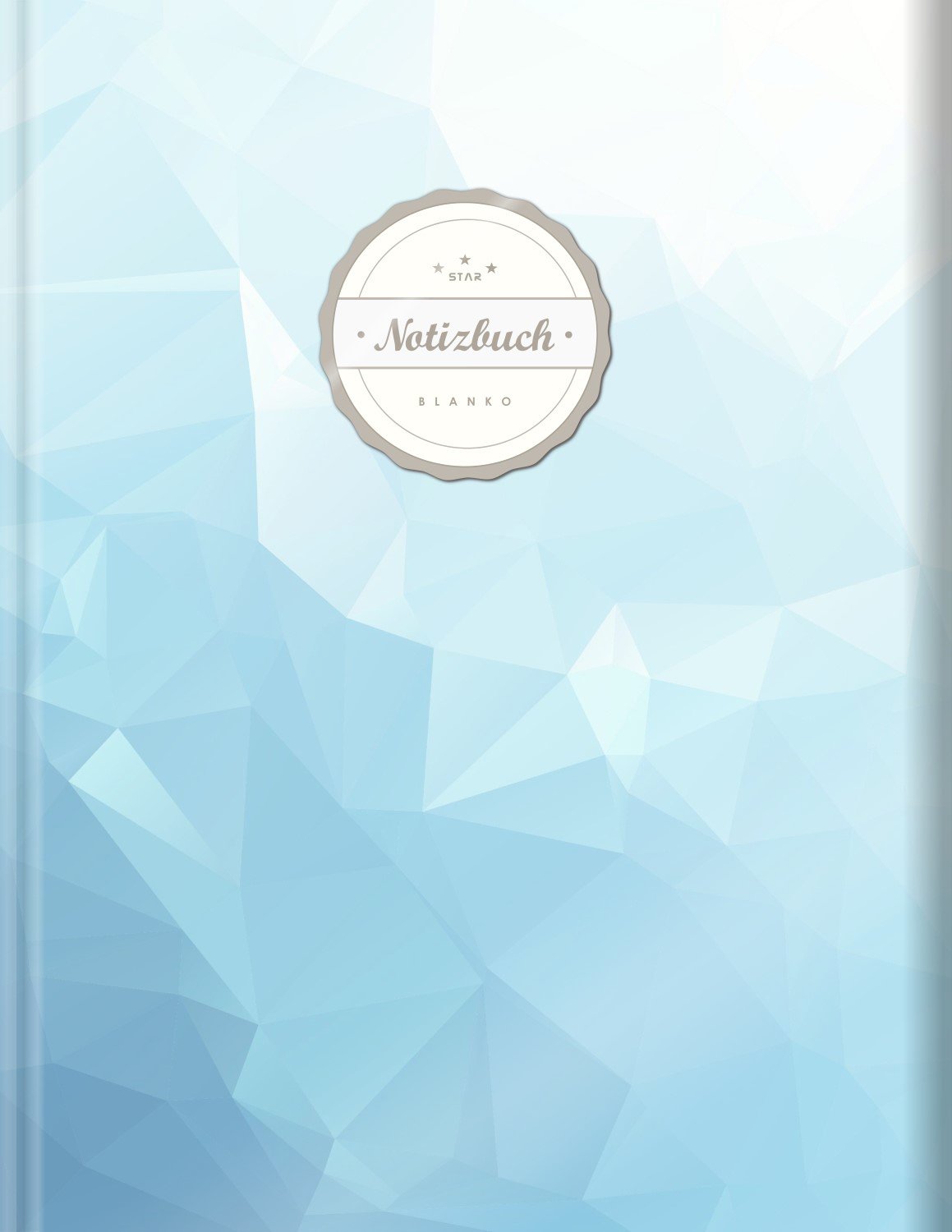 Blanko Notizbuch (©Star, A4, 156 Seiten, Softcover) || Mit Register + Seitenzahlen || Leeres Notizheft zum Selbstgestalten, Zeichenbuch, Skizzenbuch, Blankobuch, Malbuch „Eiskalt“ Learning & Reference