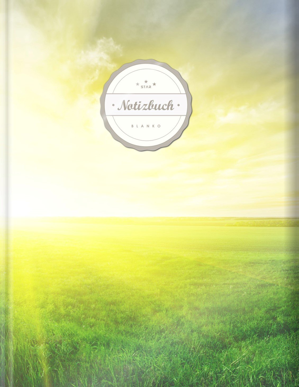 Blanko Notizbuch (©Star, A4, 156 Seiten, Softcover) || Mit Register + Seitenzahlen || Leeres Notizheft zum Selbstgestalten, Zeichenbuch, Skizzenbuch, Blankobuch, Malbuch „Garten Eden“ Arts & Music