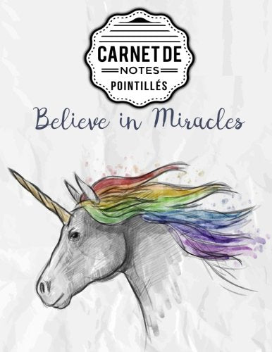 Carnet de notes pointillés A4 Licorne Dot point, bullet journal, dot grid: (150+ pages, couverture souple finition matte, bullet journal, planner, planning, organizer, journal) book