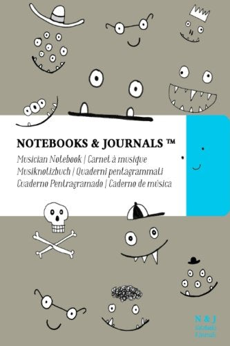 Musician Notebooks & Journals for Kids (Notebooks for Girls & Boys), Gray, Pocket: Soft Cover (4 x 6)(Blank Sheet Music, Music Manuscript Paper, Staff Paper) Arts & Music
