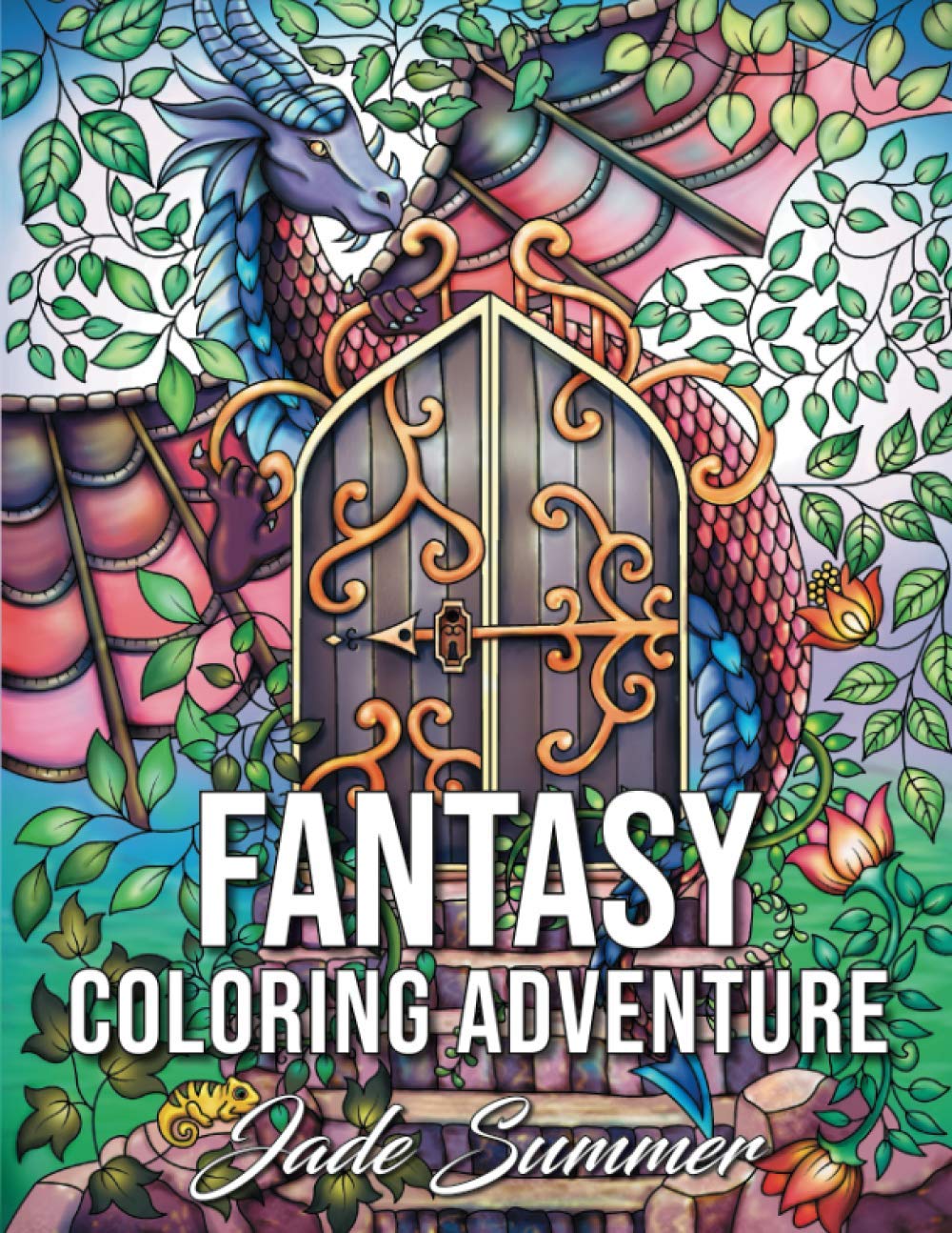 Fantasy Coloring Adventure: A Magical World of Fantasy Creatures, Enchanted Animals, and Whimsical Scenes book