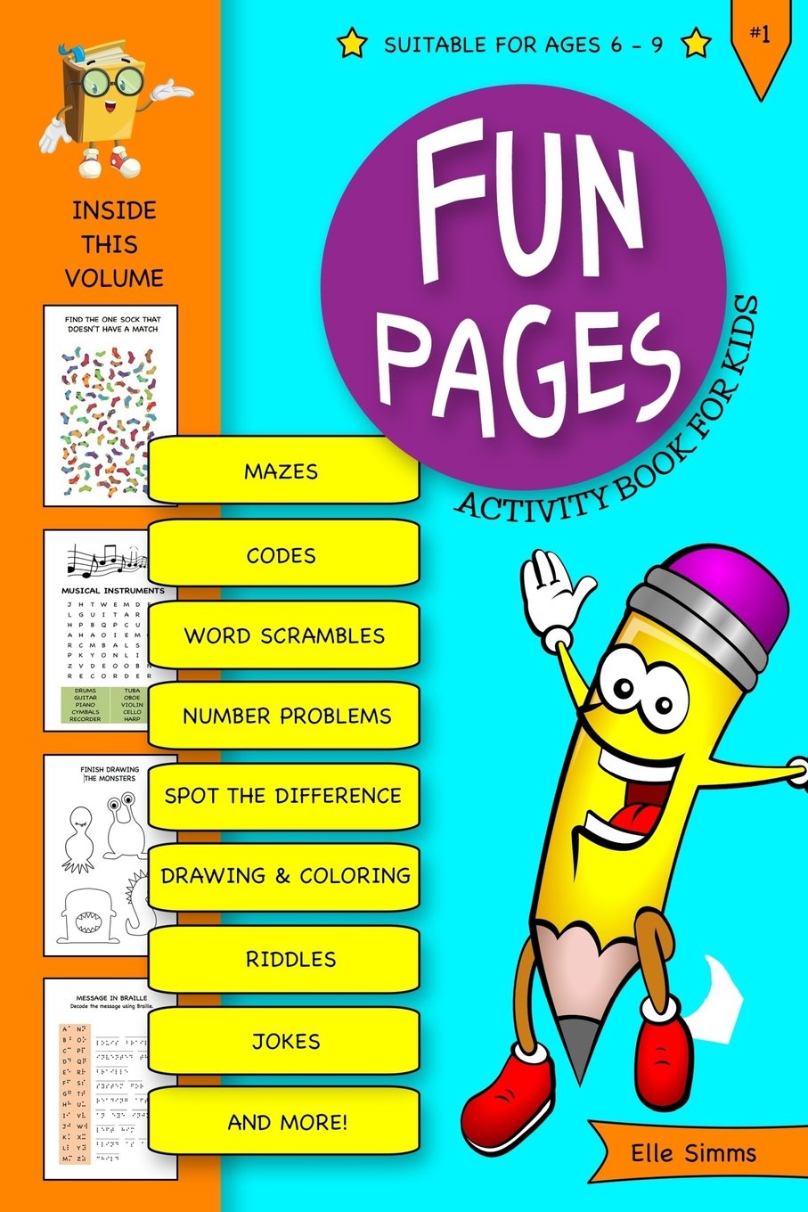 Fun Pages Activity Book for Kids: Puzzles, Word Games, Mazes, Secret Codes and More! (Fun Pages Activity Books, Band 1) Books