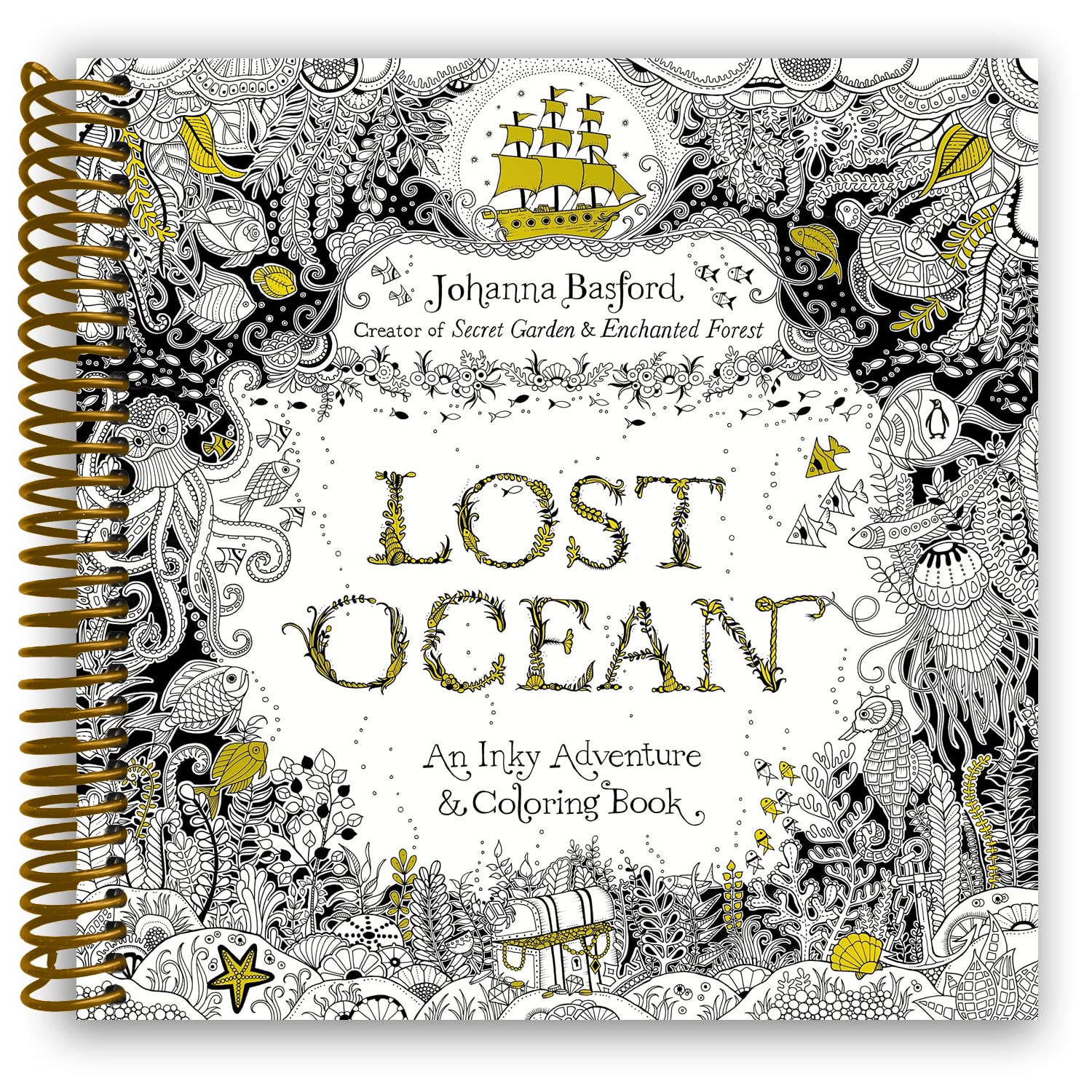 Lost Ocean: An Inky Adventure and Coloring Book for Adults Books