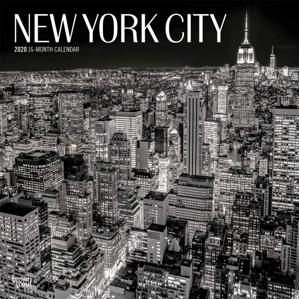 New York City Black & White 2020 Calendar book