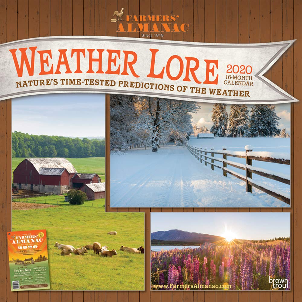 Farmers' Almanac Weather Lore 2020 Calendar: Nature's Time-tested Predictions of the Weather Reference Books
