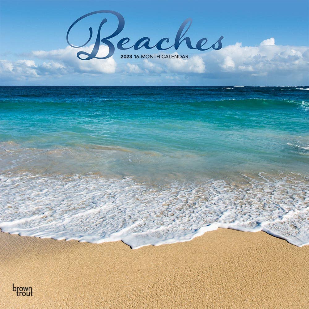 Beaches 2023 Square Foil Travel Guides