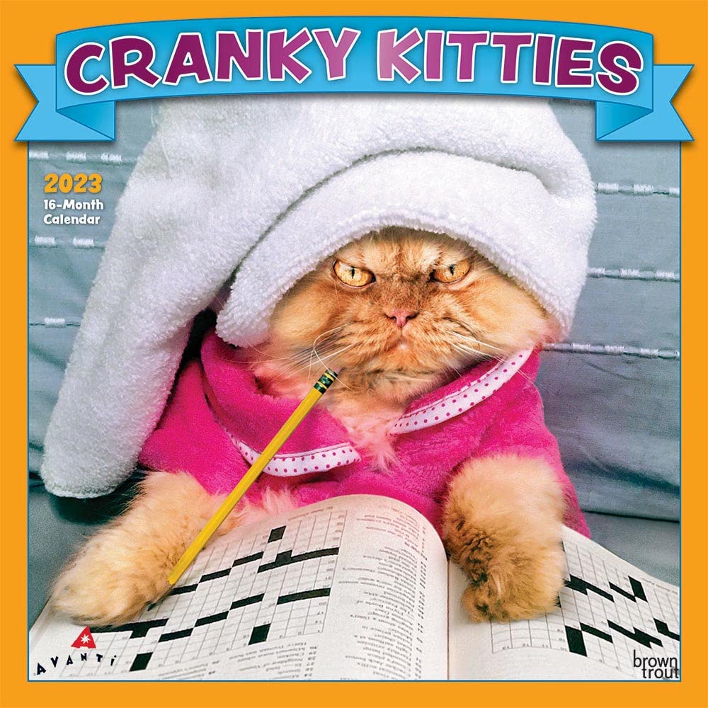 Avanti Cranky Kitties 2023 Square Foil Calendars