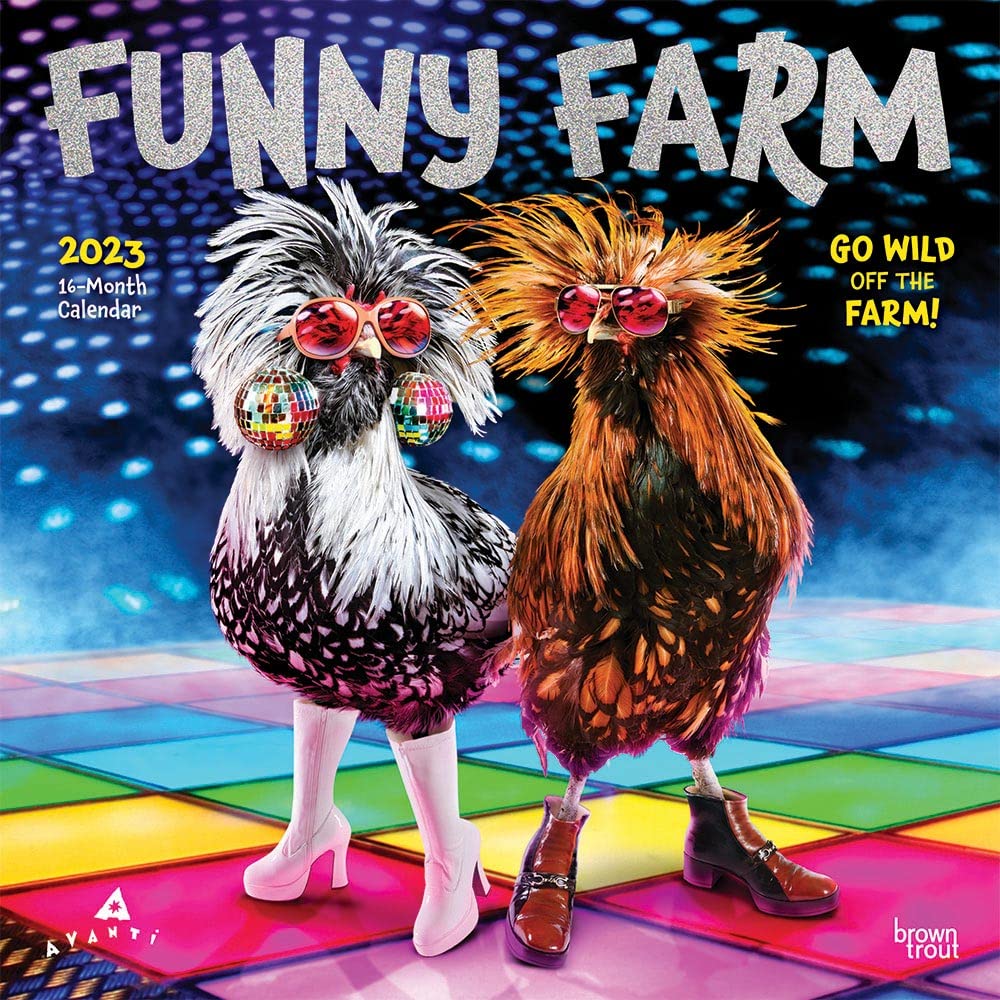 Avanti Funny Farm 2023 Square Foil Calendars