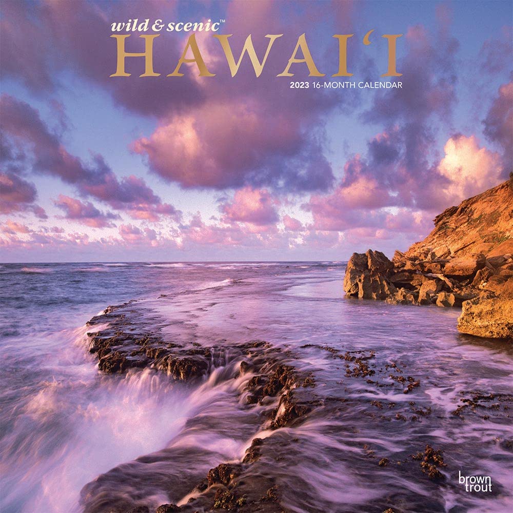 Hawaii Wild & Scenic 2023 Square Foil Calendars