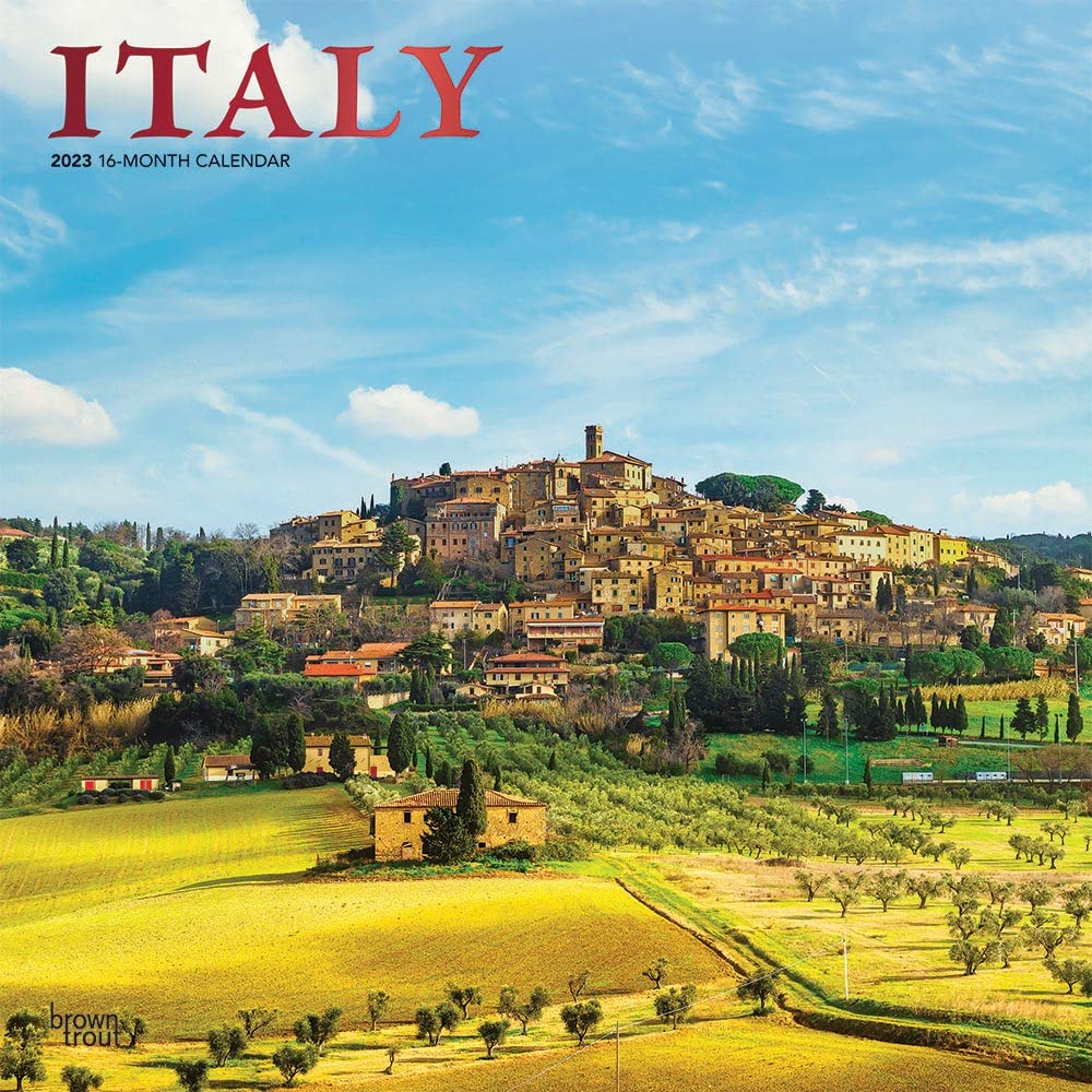Italy 2023 Square Foil Calendar Calendars