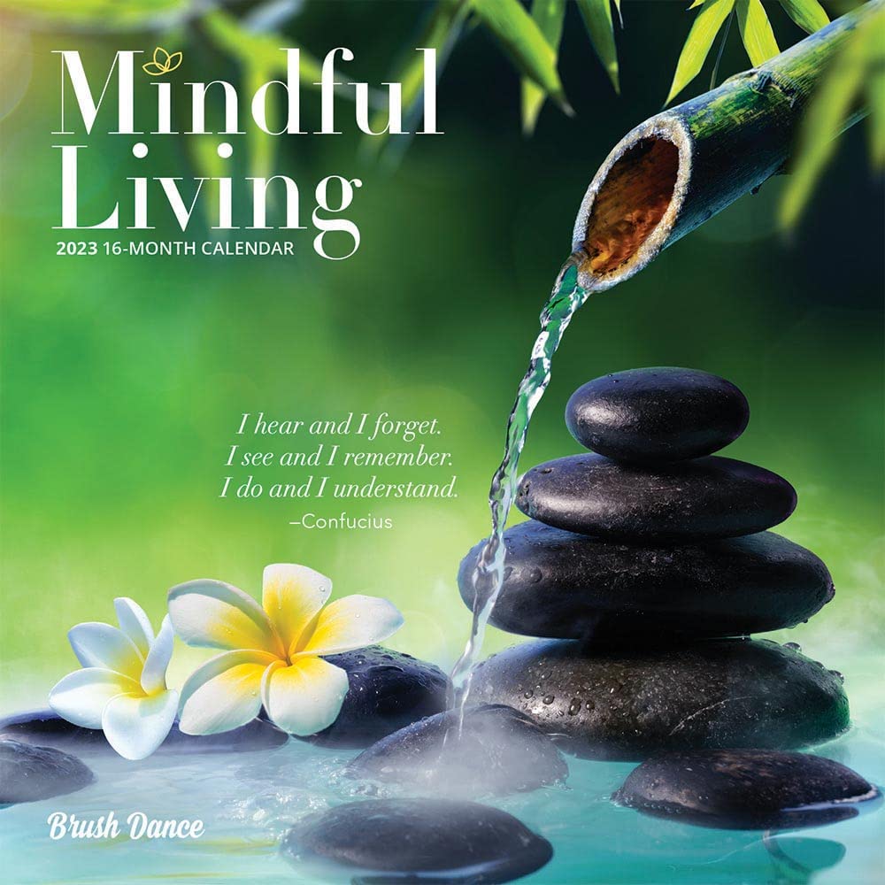Mindful Living 2023 Mini 7x7 Brush Dance Calendar Calendars