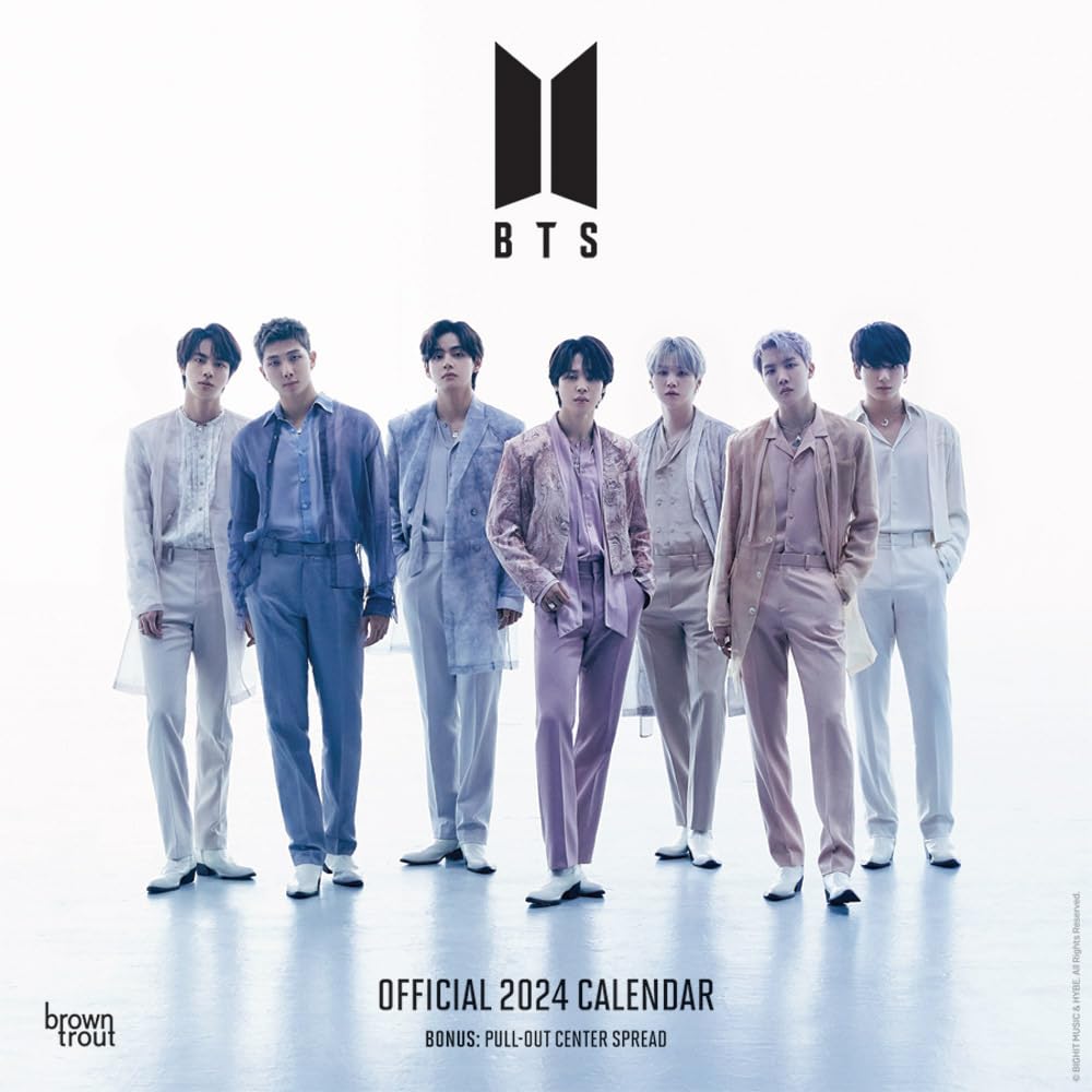 Bts 2024 12 X 24 Inch Monthly Square Wall Calendar Calendars