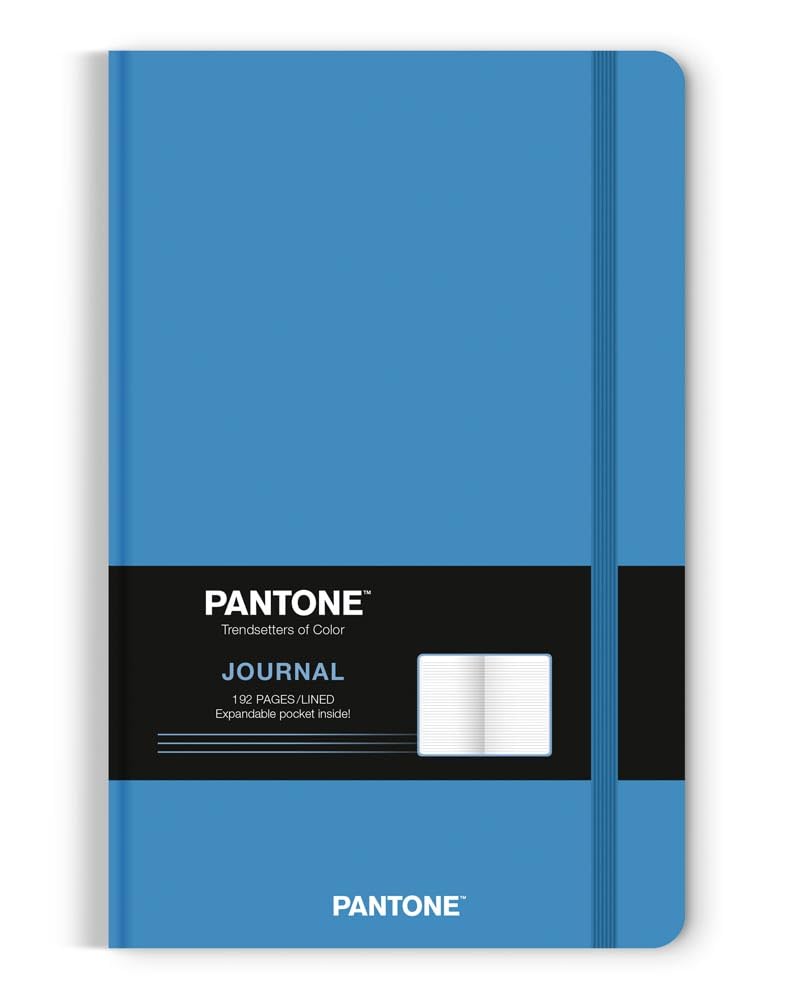 Pantone Official Blue 5.25 X 8.25 Inch Lined Compact Journal Non-Dated Home & Household
